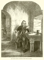 Lord George Gordon als Gefangener im Tower of London