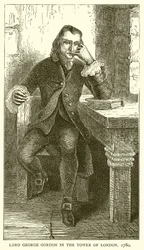 Lord George Gordon im Tower of London, 1780