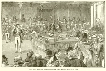 Lord John Russell stellt das erste Reformgesetz vor, 1831