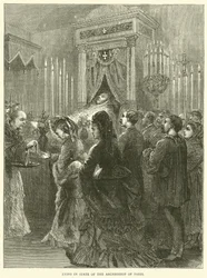 Aufbahrung des Erzbischofs von Paris, 1871
