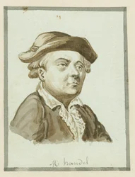 M. Händel, Mitte des 19. Jahrhunderts (Tinte auf Papier)