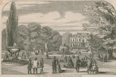 M Soyers Symposium aller Nationen, Gore House, Kensington - die Gärten
