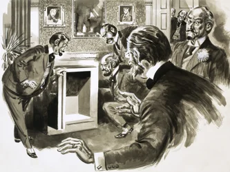 Madame Humbert soll ein Vermögen in Diamanten von ihrem Ehemann hinterlassen worden sein