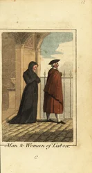 Mann und Frau aus Lissabon, Portugal