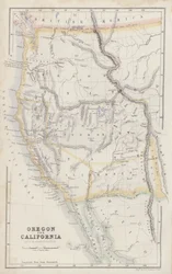 Karte: Oregon und Kalifornien