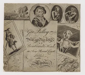 Karten- und Druckverkäufer, George Pulley, Visitenkarte