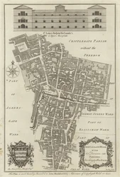 Karte des Cripplegate Ward, London