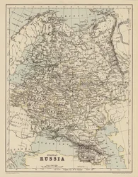 Karte von Europäischem Russland