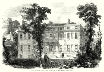Marlborough House, die Residenz des Prinzen von Wales (Stich)