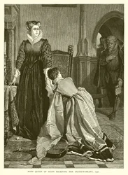 Maria Stuart erhält ihren Hinrichtungsbefehl, 1557