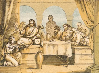 Maria salbt die Füße Jesu