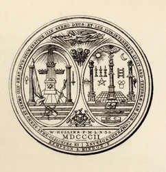 Freimaurersiegel, 1802, aus 
