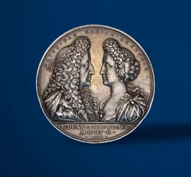 Medaille zur Krönung von Wilhelm und Maria, 1689 (Silber) (Vorderseite)