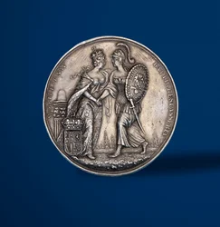Medaille zur Krönung von Wilhelm und Maria, 1689 (Silber) (Rückseite)