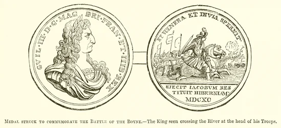 Medaille zur Erinnerung an die Schlacht am Boyne