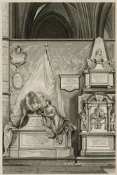 Denkmäler und Statuen in der Westminster Abbey, London