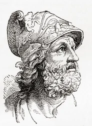 Menelaus, aus Ward und Locks Illustrierter Geschichte der Welt, veröffentlicht um 1882