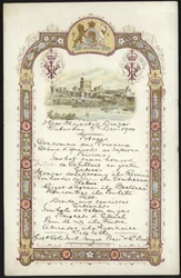 Menü für das königliche Mittagessen