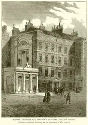 Originale Auktionsräume von Messrs, Christie und Manson