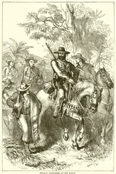 Mexikanische Filibuster auf dem Marsch