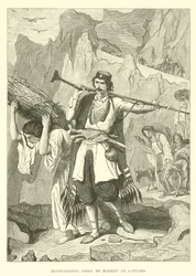 Montenegriner auf dem Weg zum Markt in Cattaro