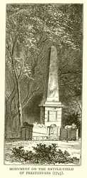 Denkmal auf dem Schlachtfeld von Prestonpans (1745)