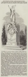 Denkmal für Madame Soyer auf dem Kensal Green Friedhof (Gravur)