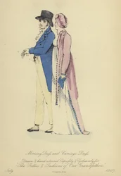 Morgenkleid und Kutschenkleid