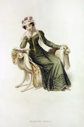 Morgenkleid, Modeplatte aus Ackermann