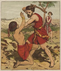 Moses tötet den Ägypter