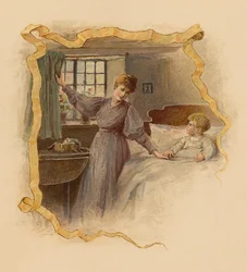 Mutter weckt ihren Sohn am Morgen