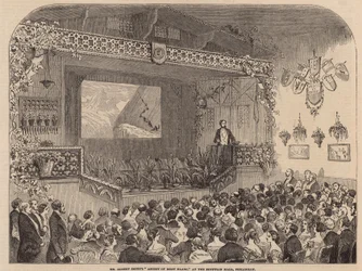 Mr. Albert Smiths Vortrag über den Aufstieg auf den Mont Blanc in der Egyptian Hall