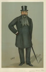 Mr Martinus Theunis Steyn, Ex-Präsident Steyn, 9. August 1900, Vanity Fair Karikatur