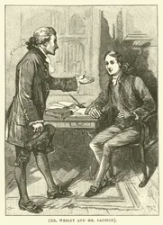 Herr Wesley und Herr Causton (Gravur)
