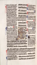 Ms.27, f.109v: Seite aus einer glossierten Kopie des Neuen Testaments