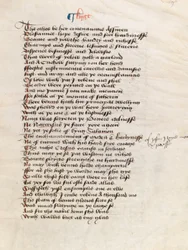 Ms. New Coll 314, f19r, Die Canterbury-Erzählungen von Geoffrey Chaucer