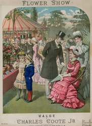 Musikalische Partitur für Flower Show, ein Walzer von Charles Coote Jr.