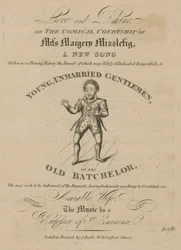 Musikalische Partitur für Liebe und Nashorn, oder Die komische Werbung von Miss Margery Mizzlefig