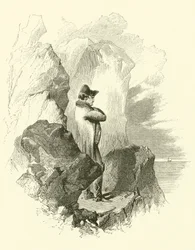 Napoleon im Exil (Gravur)
