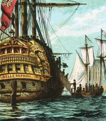 Napoleon auf der Bellerophon