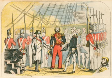 Napoleon ergibt sich den Engländern