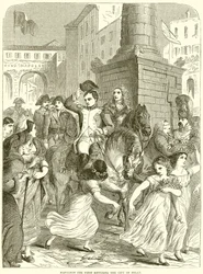 Napoleon der Erste betritt die Stadt Mailand