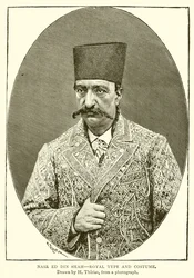 Nasr ed din Shah--Königlicher Typ und Kostüm