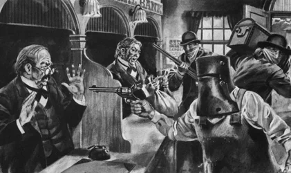 Ned Kelly überfällt eine Bank
