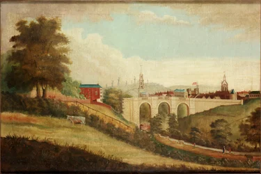 Neue Brücke über Pandon Dene, Newcastle upon Tyne, ca. 1812