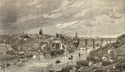 Newcastle upon Tyne im Jahr 1887