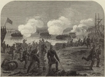 Nachtangriff der Kent Artillery Volunteers in Ore Creek