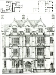 No.70 Ennismore Gardens, South Kensington, aus The Building News, 23. Juli 1886