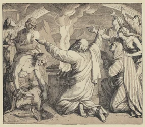 Noahs Opfer (Gravur)