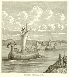 Normannische Schiffe, 1066